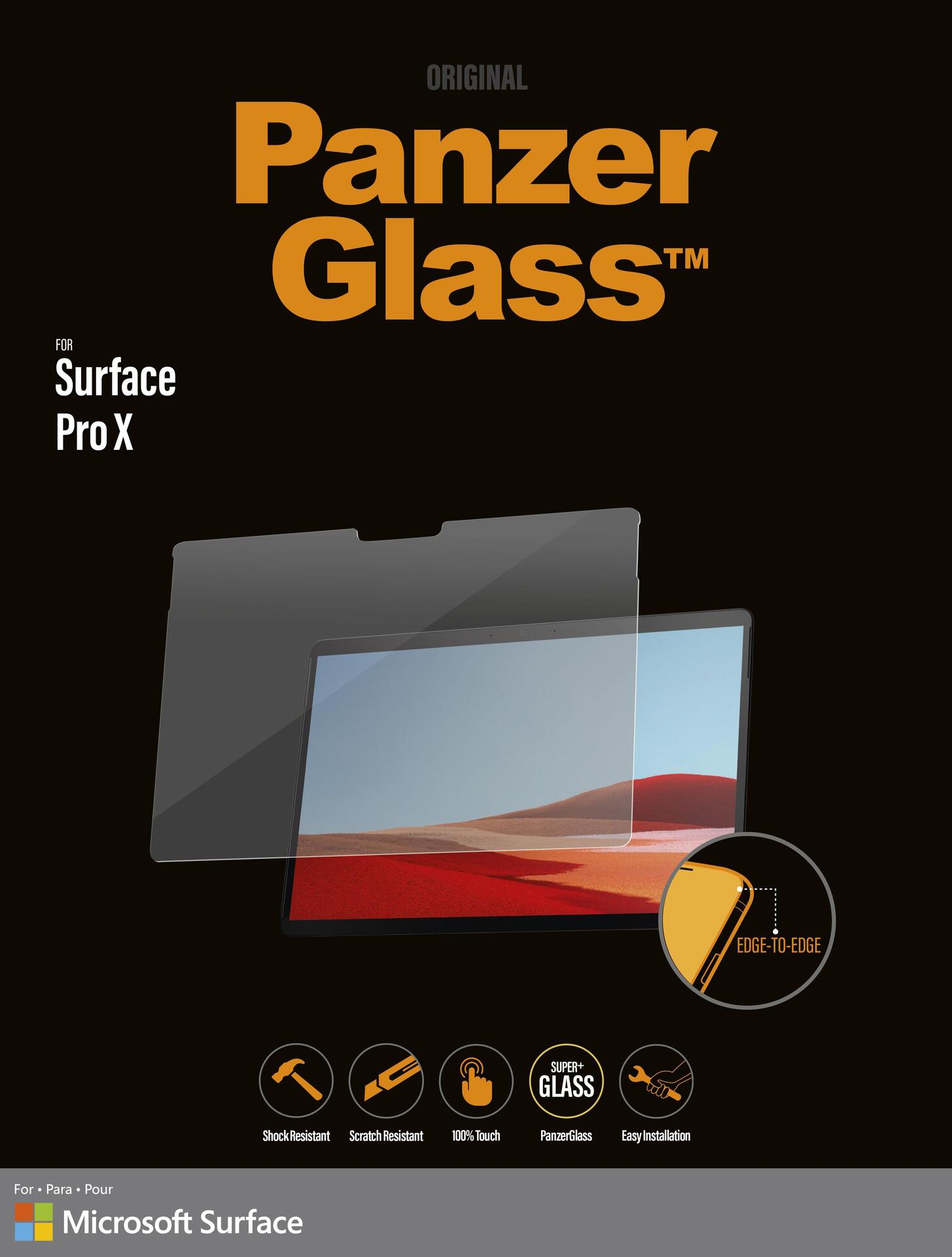 PanzerGlass 6257 Bildschirmschutzfolie Klare Bildschirmschutzfolie Desktop/Laptop Microsoft 1 Stück(e) (6257)