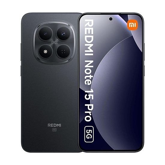 Xiaomi Redmi Note 15 Pro 5G 16,9 cm (6,67") AMOLED Dual-SIM Snapdragon 7s Gen 3 – 512 GB – 12 GB RAM – Android – Schwarz – EU