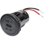 ProCar Power USB-C Einbausteckdose PD/QC 60 Watt ohne LED 12 V, 24 V (67351050)