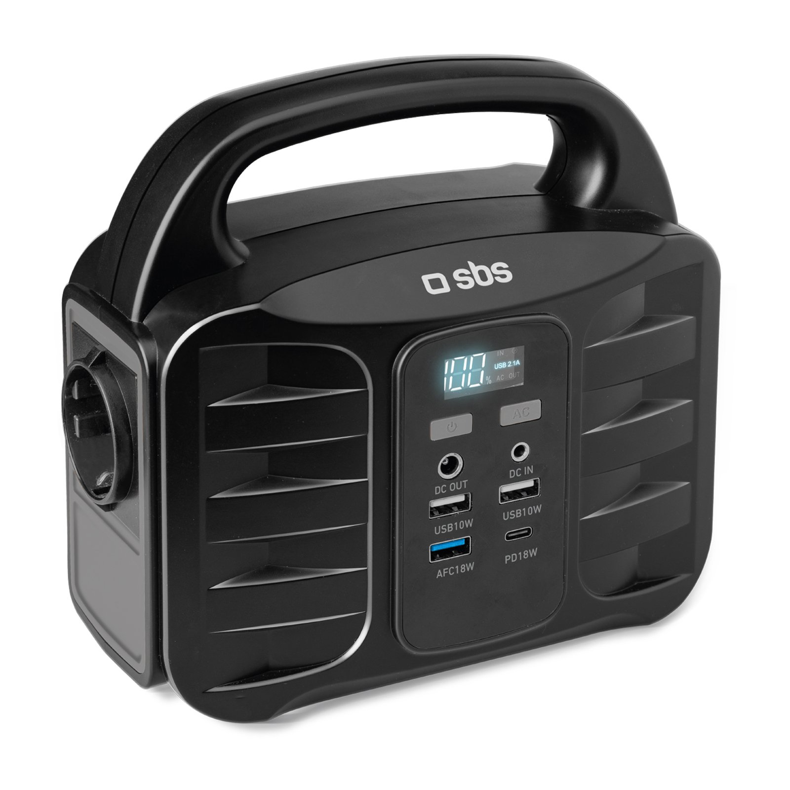 SBS TEPOWST150W Tragbare Powerstation 150 W Schwarz