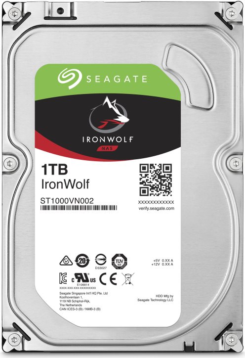 Seagate IronWolf NAS HDD ST1000VN002 - 1TB 5900rpm 64MB 3.5" SATA600 (ST1000VN002)
