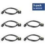 ACT Powercord UK male - C13 IEC Lock black 2 m, PC980, 5-Pack (AK5325)
