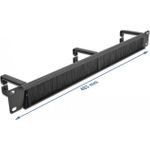 DeLOCK Cable Management Brush Strip with 3 hooks (66488)