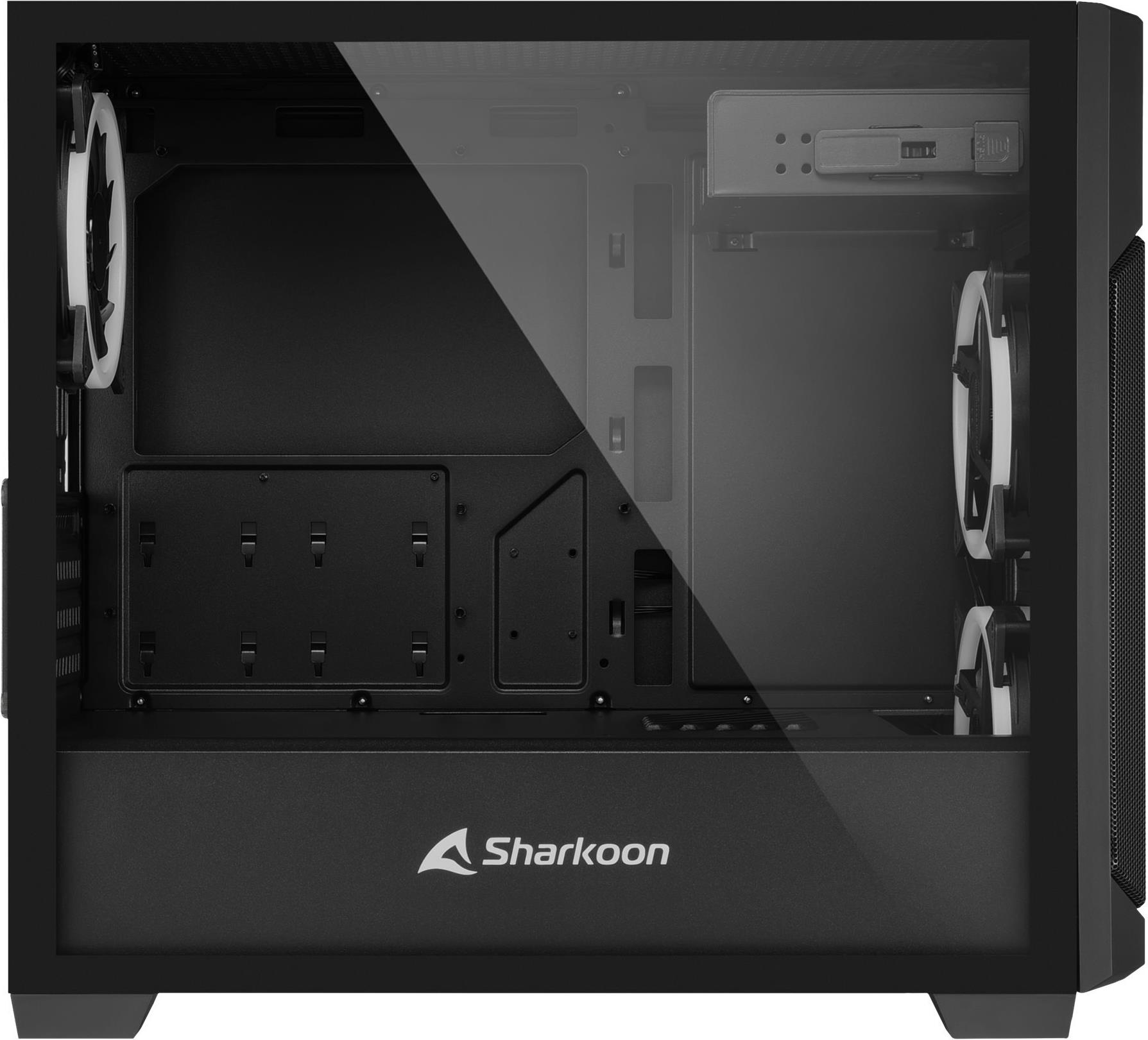 Sharkoon V1000 RGB Micro Tower Gehäuse Schwarz
