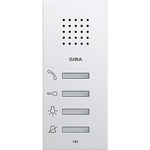 GIRA 125003. Übertragungstechnik: Kabellos, Temperaturbereich in Betrieb: 0 - 50 °C. Produktfarbe: Weiß, Gehäusematerial: Edelstahl. Innengerät Stromversorgung: AC/DC. Breite: 55 mm, Tiefe: 20 mm, Höhe: 127 mm (8722161)