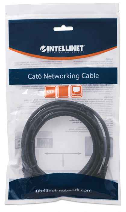 Intellinet Cat6 U/UTP Patchkabel 7,5 m RJ-45 Schwarz