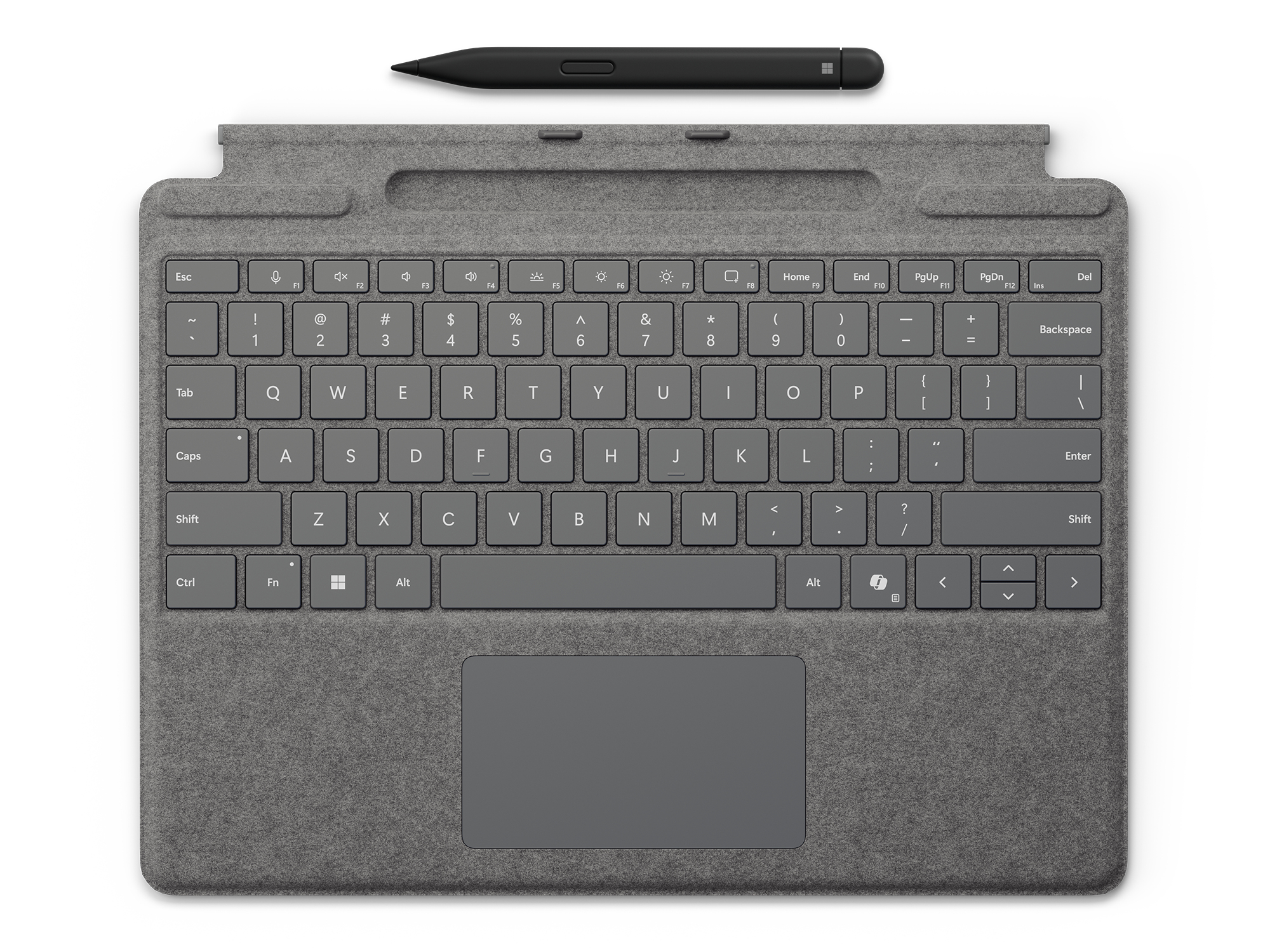 Microsoft Surface Pro Keyboard mit Slim Pen 2 QWERTY Nordisch Platin