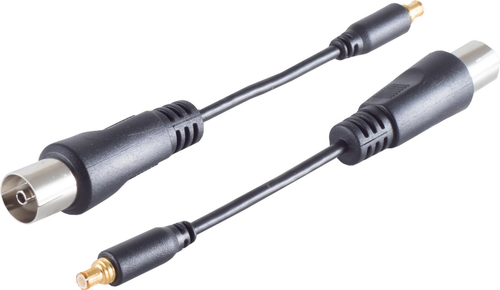S-CONN shiverpeaks ®-BASIC-S--Adapter-MCX Adapter, IEC-Buchse, PVC, schwarz (BS15-15001)