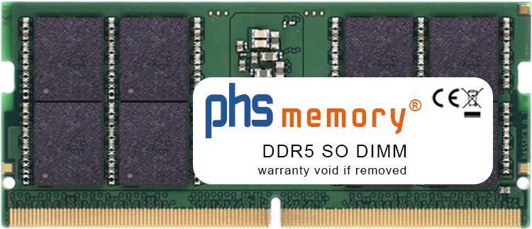 PHS-memory 32GB RAM Speicher kompatibel mit Captiva Highend Gaming I74-096 DDR5 SO DIMM 5600MHz PC5-44800-S (SP509447)