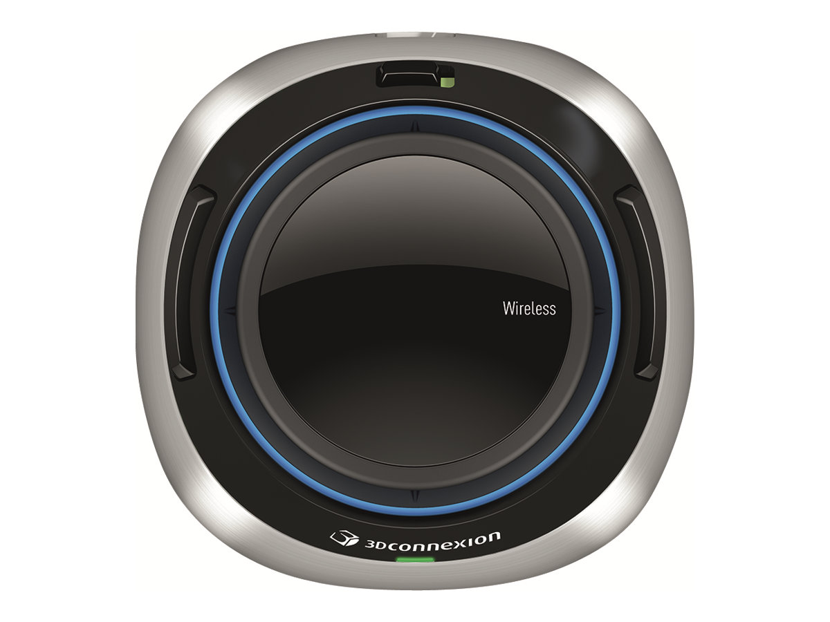 3Dconnexion SpaceMouse Wireless 3D-Maus Bluetooth 2.4 GHz Schwarz, Silber
