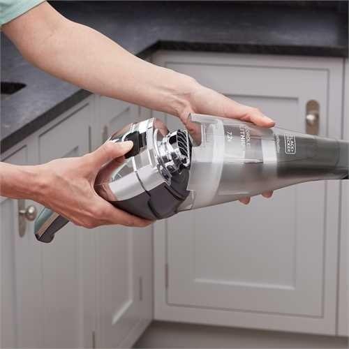 BLACK+DECKER DustBuster NVC220WC-QW Handstaubsauger 12.5 min Titanium Gray/Chrome
