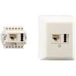 Rutenbeck Modular / TAE Kombi-Anschlussdose, Schraubklemmen, Aufputz, reinweiß RAL 9010 Zum Anschluss eines ISDN-Gerätes oder Telefons mit Modularstecker an eine Leitung sowie eines Telefons mit TAE F oder TAE N Stecker an eine andere Leitung (133 111 01)