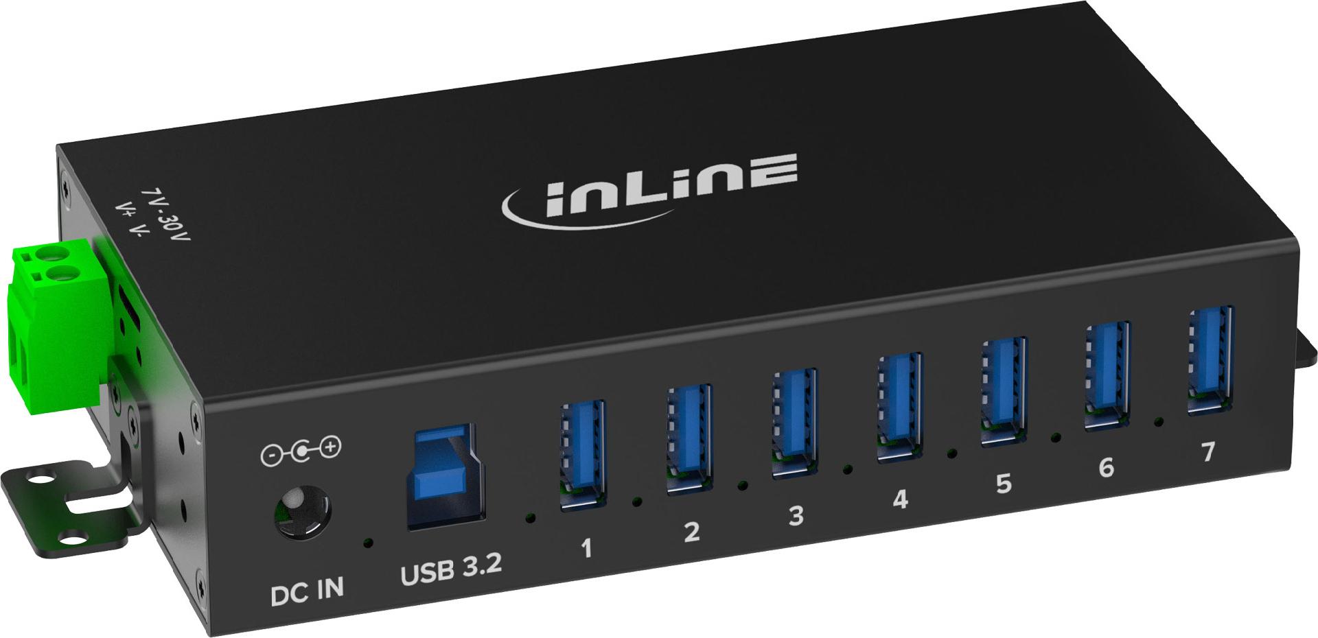 InLine USB 3.2 Gen.1 Industrie-Hub (353956B)