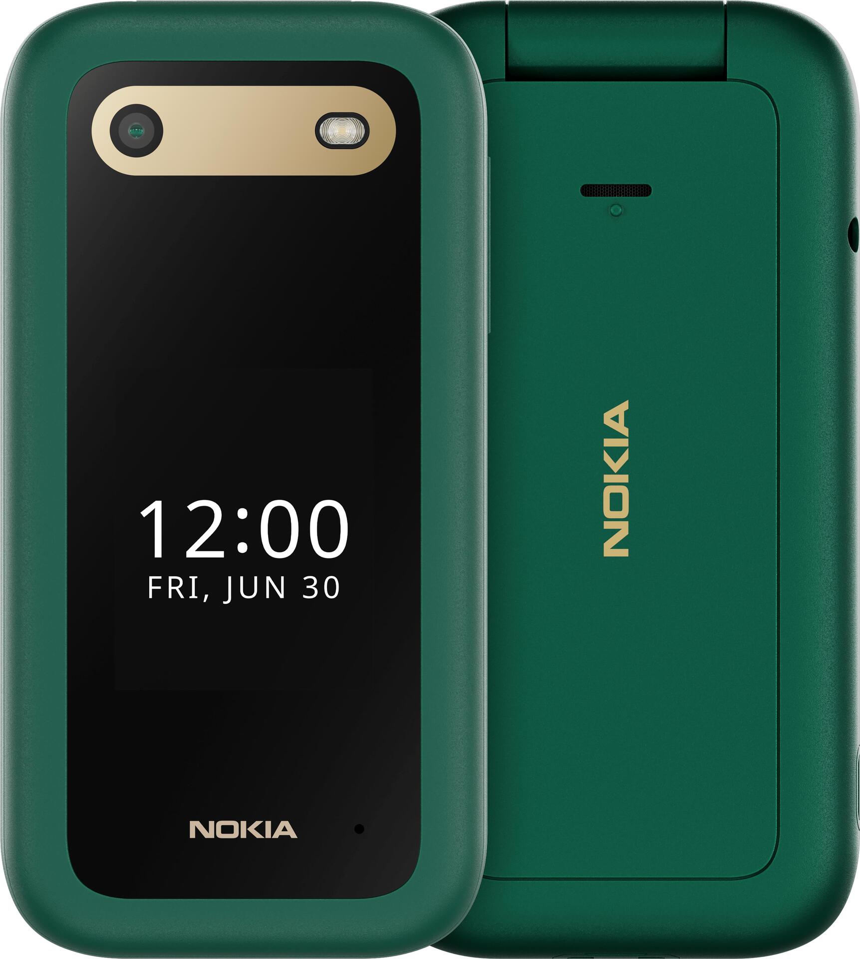 Nokia 2660 Flip 4G 7,11 cm (2.8") 123 g Grün Einsteigertelefon (1GF011NPJ1A05)