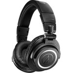Audio-Technica ATH-M50XBT2. Produkttyp: Kopfhörer. Übertragungstechnik: Kabellos, Bluetooth. Empfohlene Nutzung: Musik. Gewicht: 307 g. Produktfarbe: Schwarz (ATH-M50XBT2) (B-Ware)