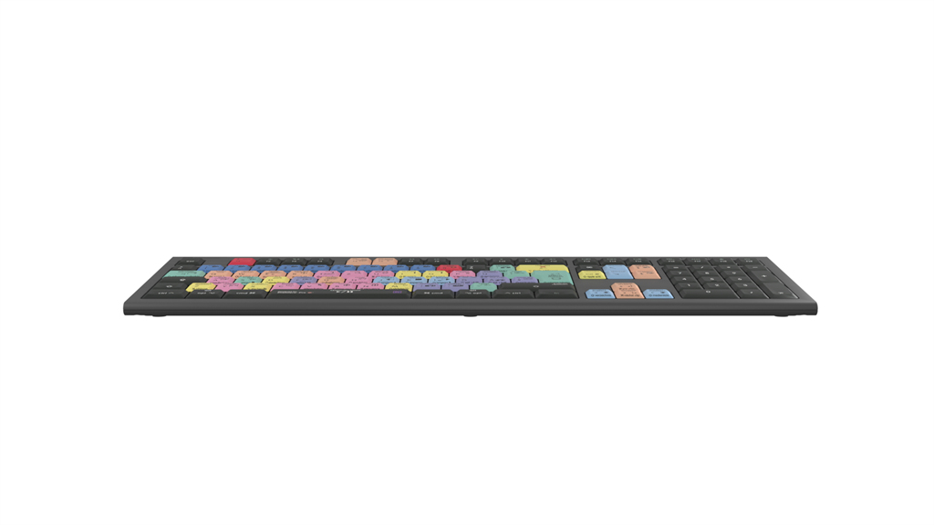 Logickeyboard Adobe Premiere Pro CC Astra 2 Kabelgebundene Tastatur USB QWERTZ LED Grau