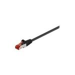 Wentronic Goobay CAT 6 Patchkabel, S/FTP (PiMF), Schwarz, 2 m - CCA Kupfergemisch (95498)