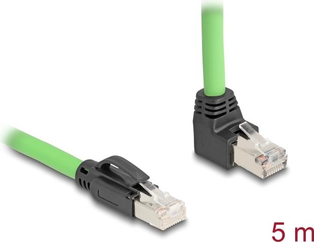 Delock RJ45 Netzwerkkabel Cat.6A Stecker zu oben gewinkelt SF/UTP (80894)