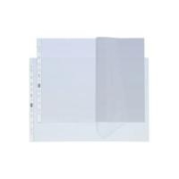 ELBA Prospekthülle, DIN A3 quer, PP, 0,09 mm, genarbt oben offen, Eurolochung, dokumentenecht, blendfrei (71300)