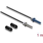 Delock LWL POF Kunststoff Kabel HFBR 4501-4511Z Simplex Stecker zu Simplex Stecker 1 m (91031)