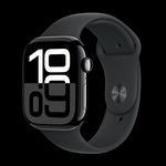 Watch Apple Watch Series 10 GPS 42mm Jet Black Aluminium Case with Sport Band M/L - Black