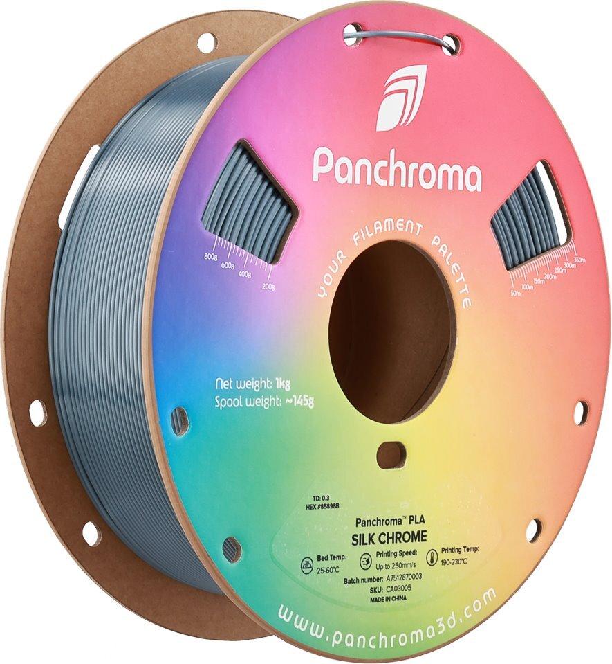 PLA SILK 1,75mm CHROME 1kg POLYMAKER PANCHROMA 3D FILAMENT (CA03005)