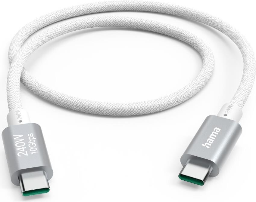 Hama Full-Featured USB Kabel 1,5 m USB 3.2 Gen 2 (3.1 Gen 2) USB C Weiß (00201724)