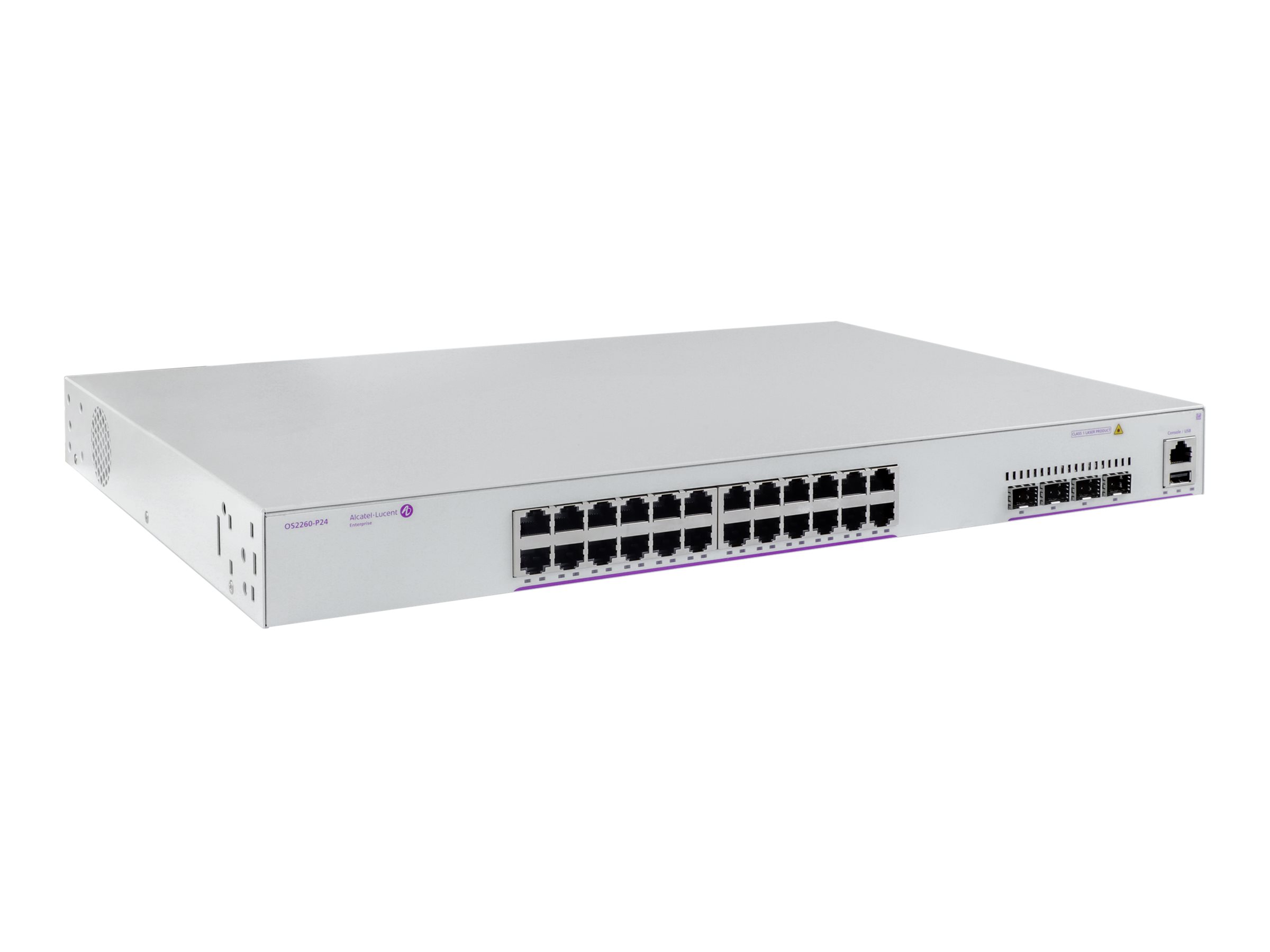 Alcatel-Lucent OmniSwitch OS2260-P24 24-Port PoE+ Managed Switch L2+ Weiß