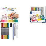 STAEDTLER Aquarell-Set Floral Watercolour Set Inhalt: 8x Doppel-Fasermaler mit Pinselspitze (3001), - 1 Stück (61 3001-1)