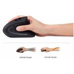 Perixx USB-Maus Optisch Perimice-713L Ergonomisch Schwarz (11517)