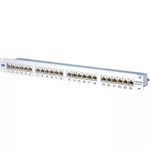 BTR Patchfeld E-DAT C6A, Cat.6A, 24 Port, 19", silber eloxiert (130855C-E) (B-Ware)