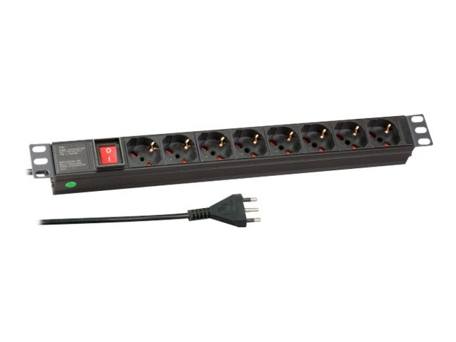 EFB-Elektronik EK631IT.2 Steckdosenleiste 8 x Typ F/L 19" 1U Schwarz