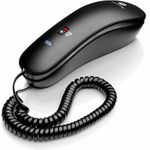 Motorola WALL MOUNTED LANDLINE PHONE CT50 BLACK 10 KEYS MEMORY/CALL/REDIAL INDICATOR 107CT50BLACK (107CT50BLACK)