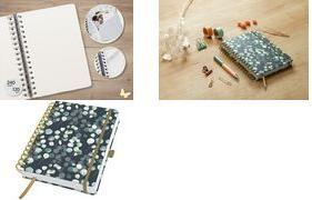 sigel Spiralbuch Jolie Inspire "Eucalyptus Night", DIN A5 168 x 215 mm, Dot-Lineatur, 120 g/qm weißes Papier, Hard - 1 Stück (JN657)