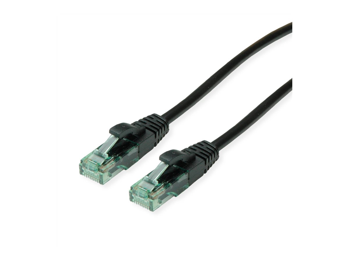 ROLINE Recycled Material 21.45.3153 Patchkabel Cat6a UTP 3 m Schwarz