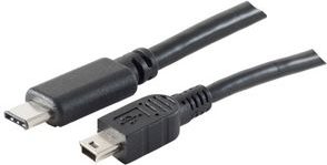 SHIVERPEAKS BASIC-S USB 2.0 Kabel, C-Stecker - B-Stecker 1,0 m, 3.1 C-Stecker - 2.0 Mini 5 Pol B-Ste