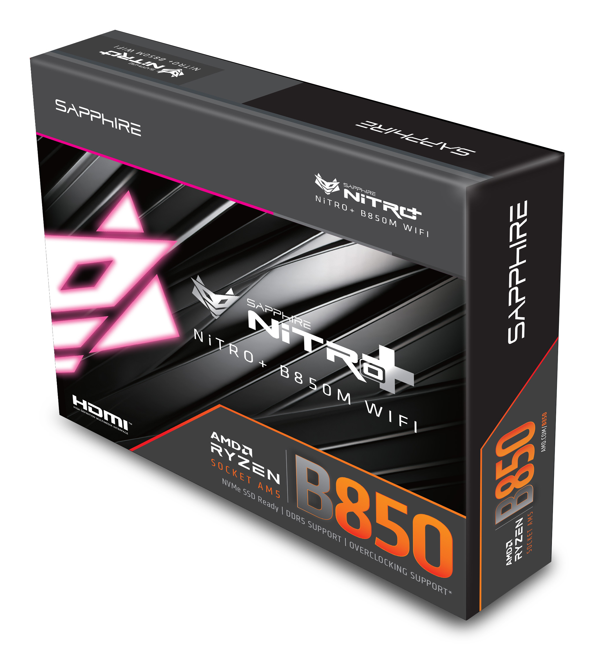 Sapphire Nitro+ B850M WIFI Mainboard Micro-ATX Schwarz