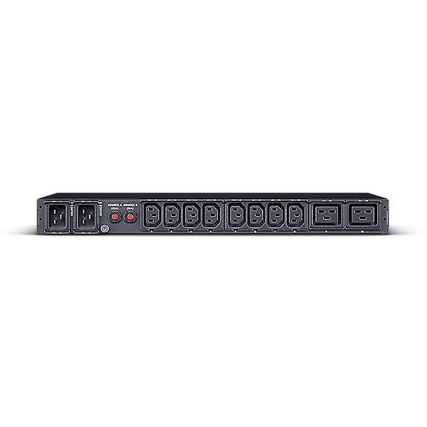 CyberPower Metered ATS Series PDU24005 Stromverteilereinheit 10 Ausgänge 200-240 V 1U Schwarz