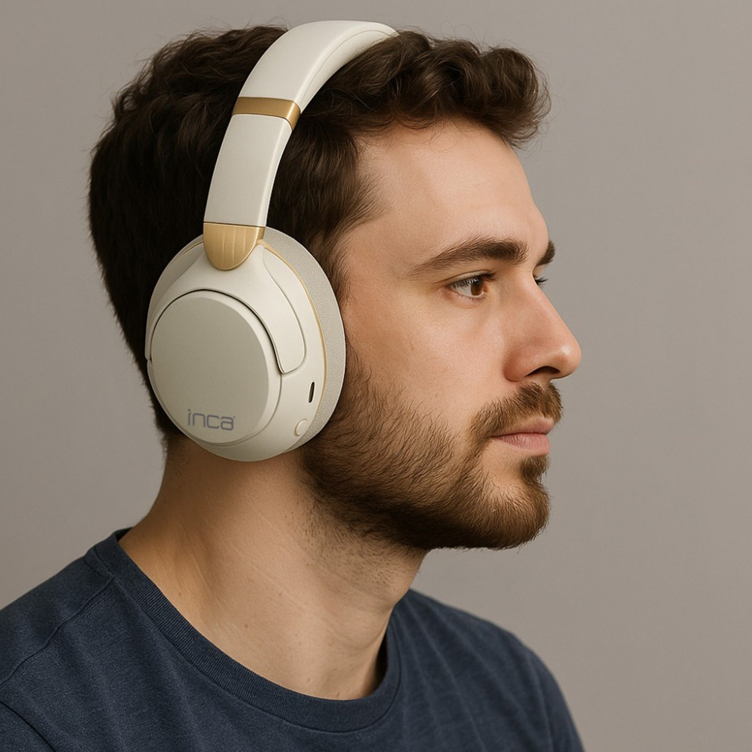 INCA IBK-503B Bluetooth Headset Version 5.3 Weiß