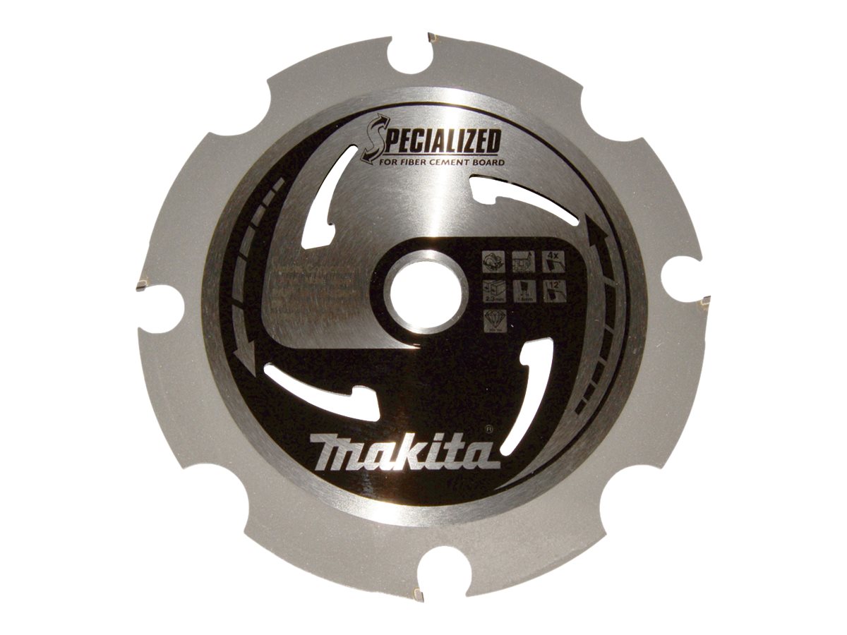 Makita Specialized Kreissägeblatt 165 mm 4 Zähne für Faserzement-Platten