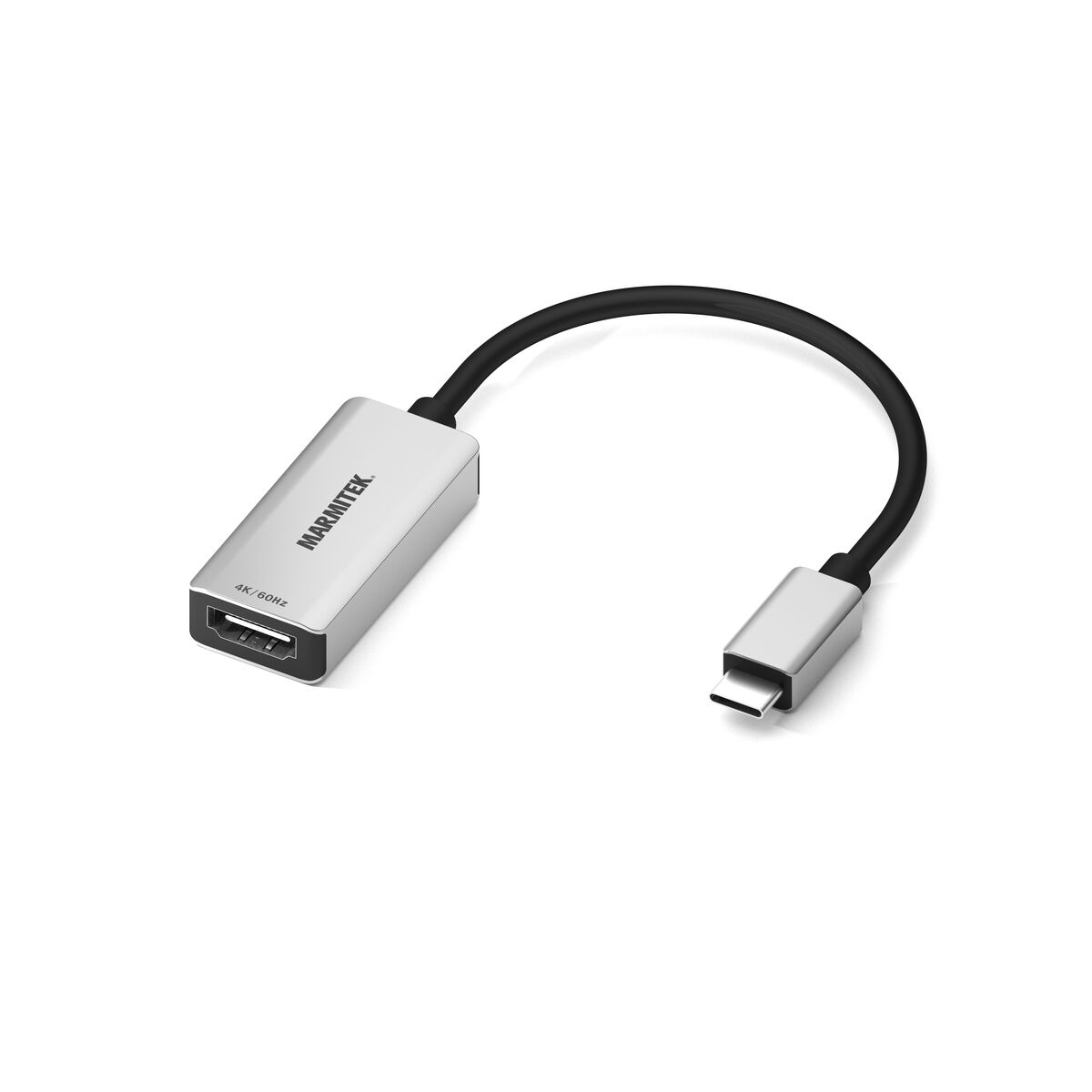 Marmitek Connect USB-C auf HDMI Videoadapter 0,15 m 18 Gbit/s Schwarz, Silber