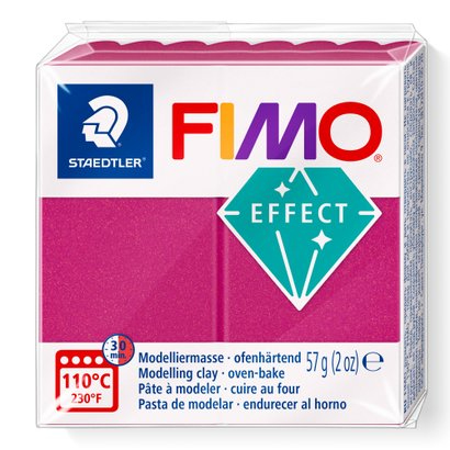 STAEDTLER Fimo effect Knetmasse bordeaux metallic 57 g