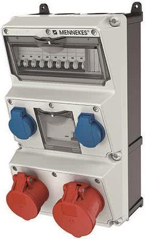 MENNEKES Steckdosen-Kombination 930013 AMAXX 2xCEE 5x16/32A 2xSchuko 4xLS 930013 (930013)