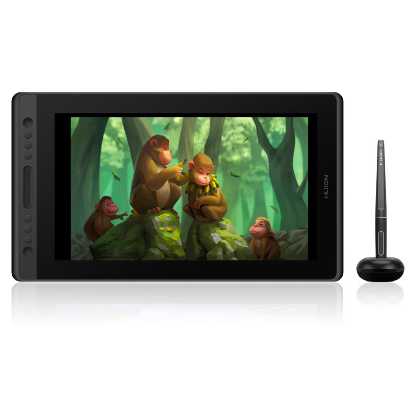 HUION Kamvas Pro 16 Grafiktablett 15,6" IPS 5080 lpi USB Schwarz