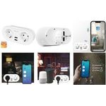 LogiLink Smart Home Wi-Fi Plug 2-Port with 2x USB (SH0102)