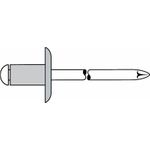 Gesipa Blindniet Al/St 5x8mm Grosskopf K14 KS 2,5-4,5mm (Pack mit 250 St) (1433523)
