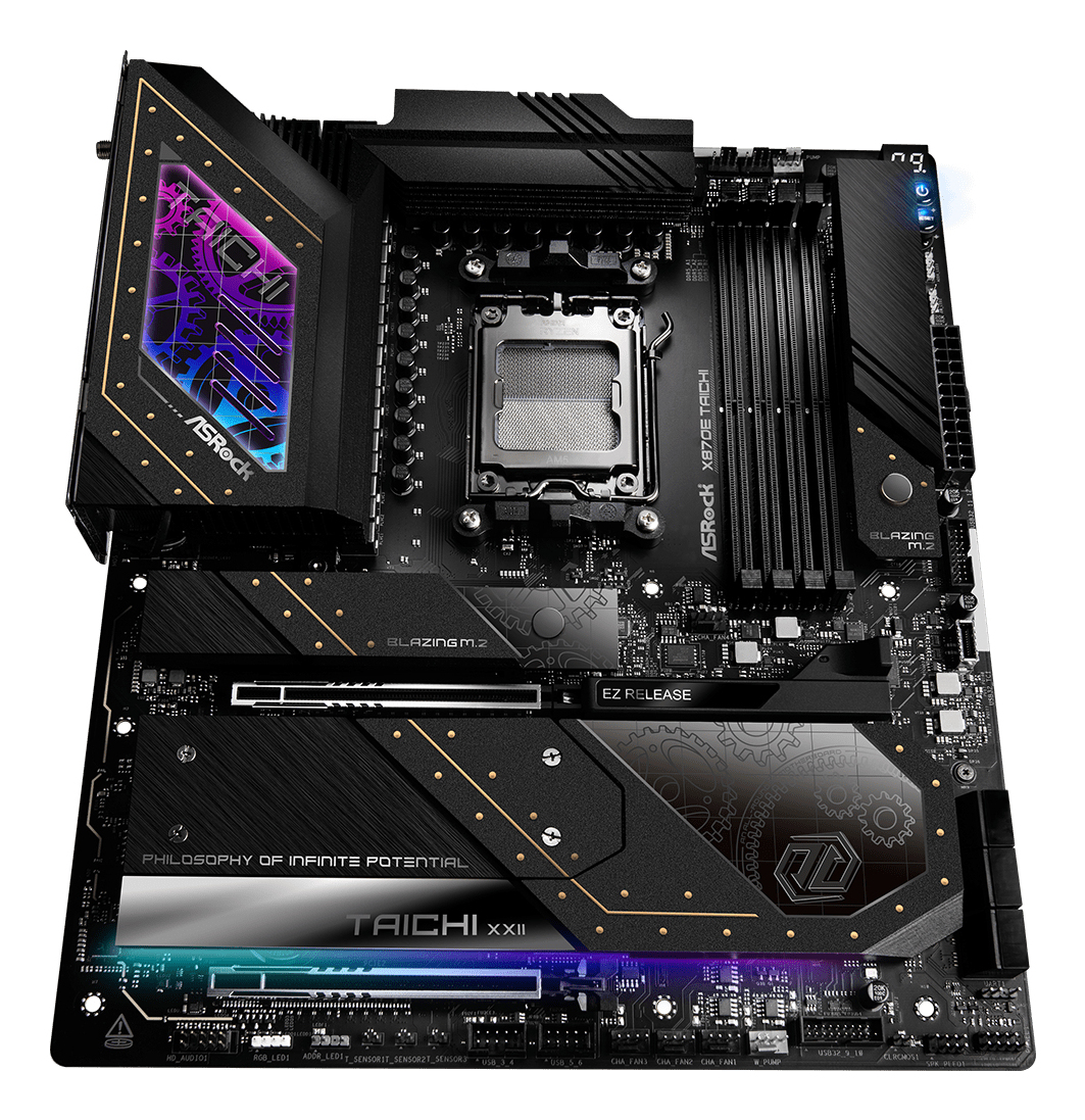 ASRock X870E Taichi Mainboard Sockel AM5 AMD X870E E-ATX Mehrfarbig