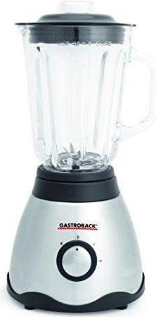 Gastroback Mixer 40999 Vital Edelstahl Schwarz Transparent, 850 W, Glas, 1,5 l, Eiszerkleinerung, 21000 U min, Typ Tisch