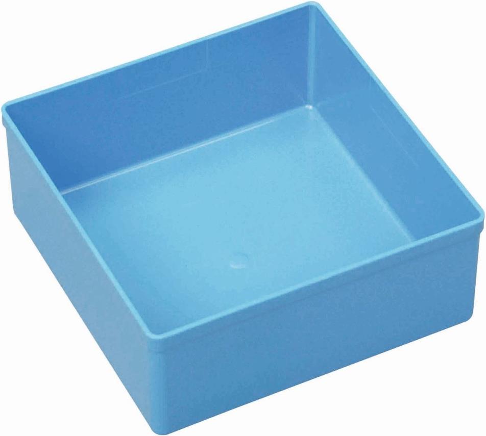 Allit EuroPlus Insert 45/3. Produkttyp: Aufbewahrungsbox, Produktfarbe: Blau, Form: Quadratisch. Breite: 108 mm, Tiefe: 108 mm, Höhe: 45 mm (456302)