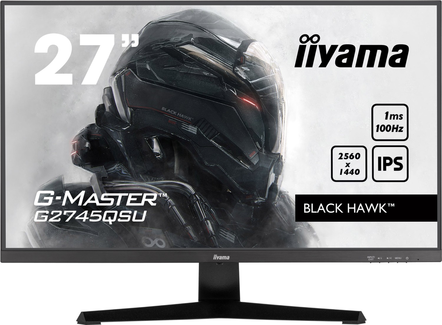 iiyama G-MASTER G2745QSU-B1 Computerbildschirm 68,6 cm (27") 2560 x 1440 Pixel Dual WQHD LED Schwarz (G2745QSU-B1)